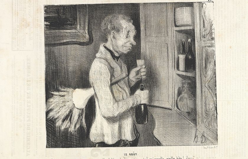 Honoré Daumier, Chuť, 1839, křídová litografie. Foto: MUO