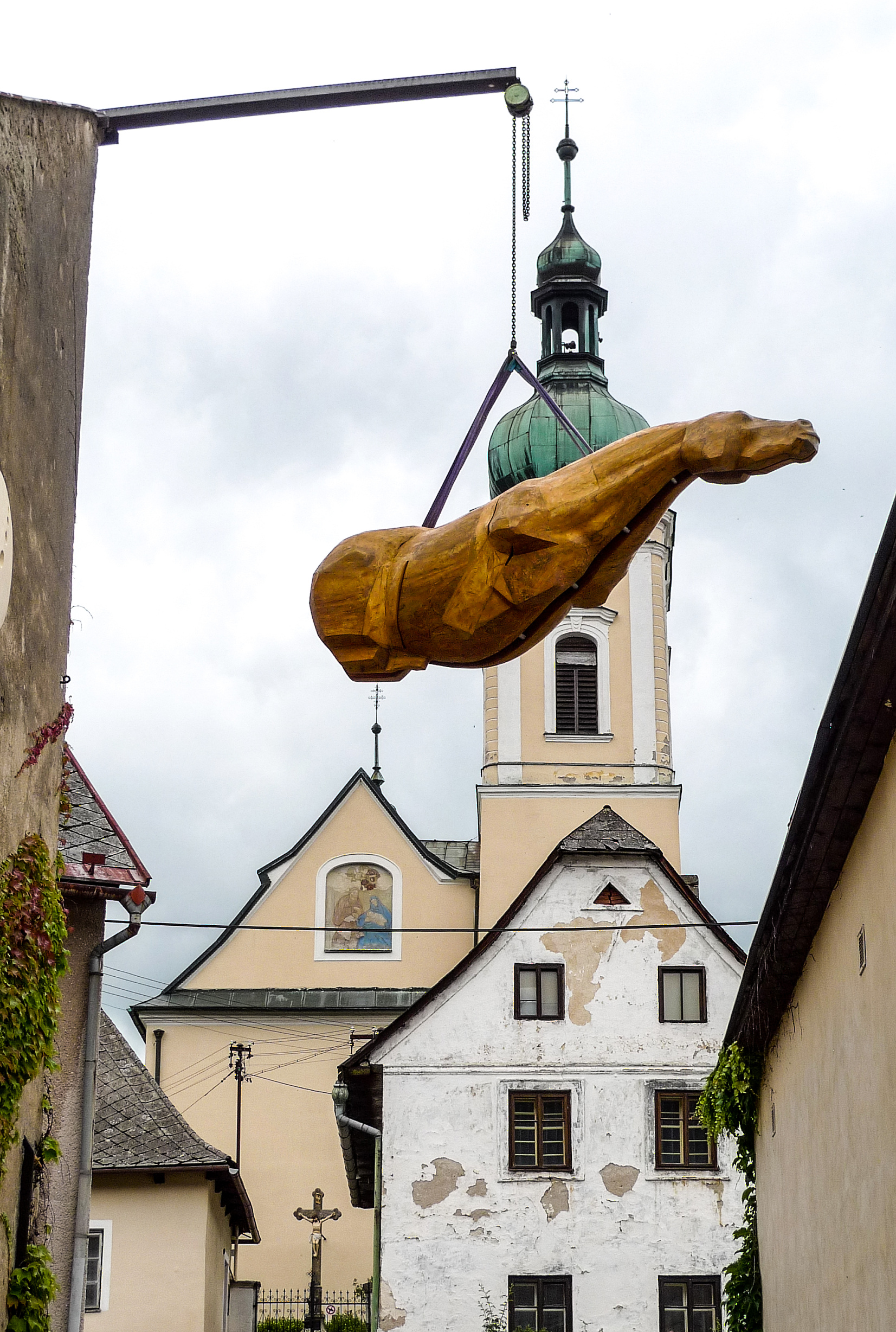 Václav Kyselka-VaKy: Odpoutání koňské síly (Jimramov, 2019). Foto: archiv Václava Kyselky-VaKy